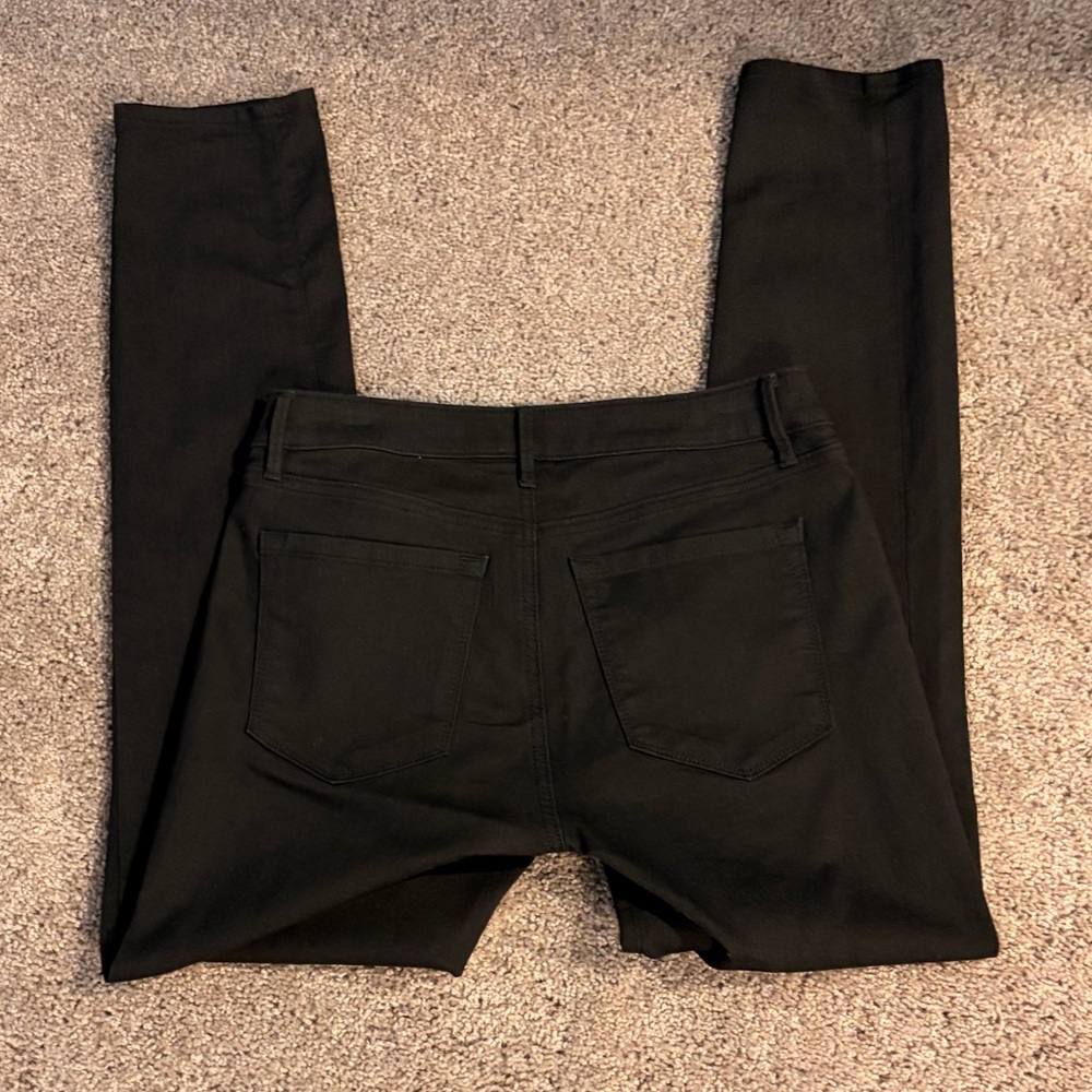 NWOT! LOFT Jet Black Straight-Leg Jeans